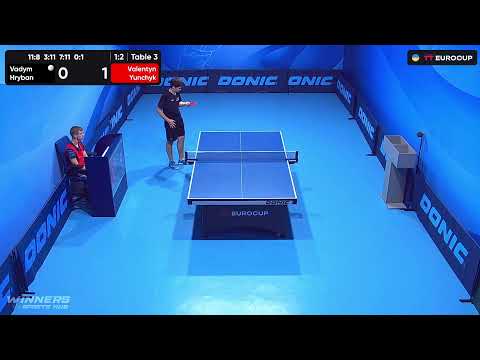 11:35 Vadym Hryban - Valentyn Yunchyk 29.07.2023 TT Euro.Cup Ukraine Star. TABLE 3