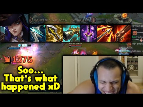 Tyler1 witnessed FULL BUILD Caitlyn Damage
