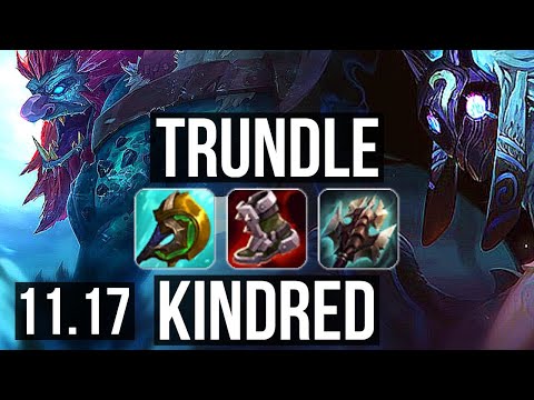 TRUNDLE vs KINDRED (JUNGLE) | Rank 3 Trundle, 8/2/11, Dominating | EUW Challenger | v11.17