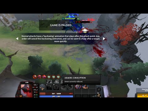 Phantom Assassin - Dota 2 - Patch 7.26c (before all reworked) - Armor Corruption Buff with illusion