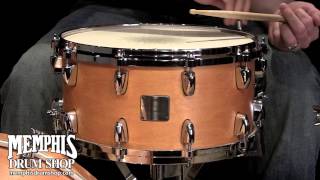 Video thumbnail for Used Yamaha 14 x 7 Maple Custom Absolute Snare Drum - Vintage Natural by Memphis Drum Shop