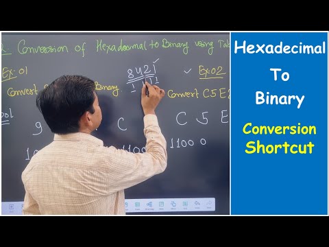 Hexadecimal to Binary conversion shortcut method