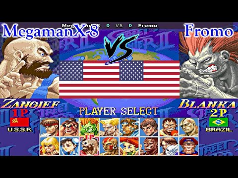 Super Street Fighter II X: Grand Master Challenge - MegamanX-8 vs Fromo