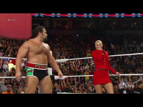 Lana and Dolph Ziggler vs Rusev and Summer Rae (Dolph Ziggler Return), 2015
