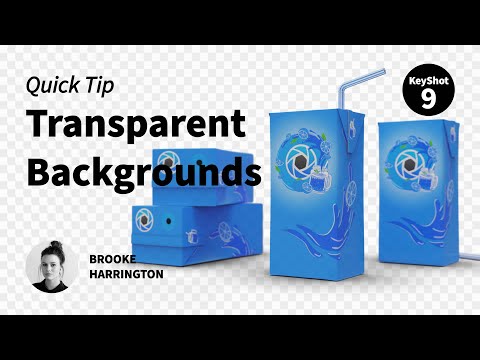 KeyShot Quick Tip - How to Render a Transparent Background