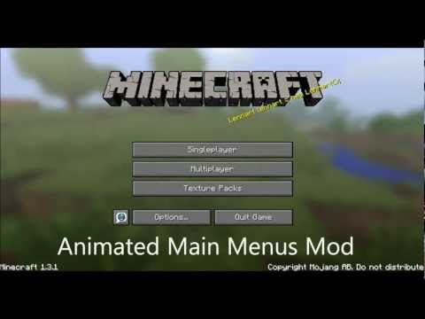 Animated Main Menus Mod - Minecraft Mod Spotlight