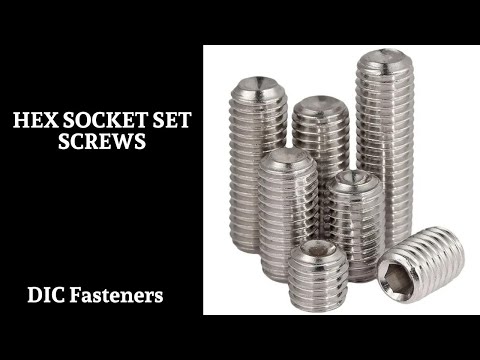 Stainless steel hex socket set screws