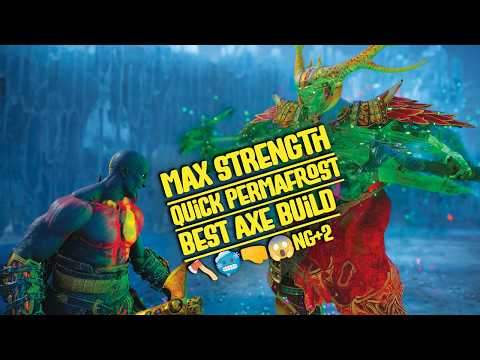 Max Strength Quick Permafrost Best Axe Build 🪓🥶😱 God of War Ragnarok | 4K | NG+2
