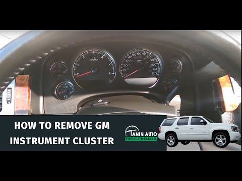 How To Remove 2007-2014 Chevy Tahoe Silverado & GMC Sierra Yukon Instrument Cluster for Repair Tanin