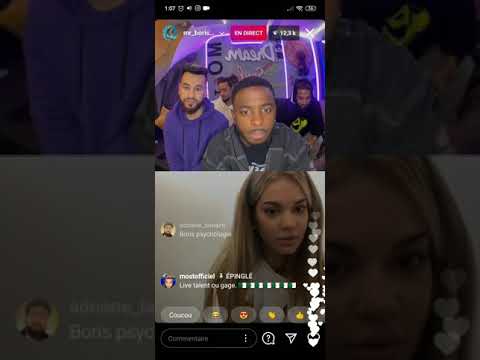 Mr Boris Becker qui se discute avec une fille en live a cause de kindasama et Jordan 😳