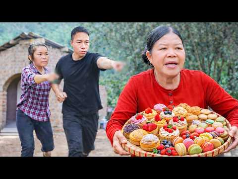 The real life of a 17-year-old girl - Make cakes and take them to the market to sell