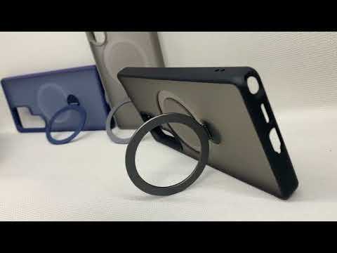 Чехол Wlons Hybrid Magnetic MagSafe матовый противоударный PC+TPU для Samsung Galaxy S24 Ultra Синий - фото 1 - id-p2732072045
