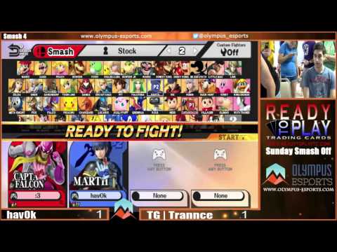 TG | Trannce (Falcon) vs Havok (Marth) Smash Wii U - Smash 4