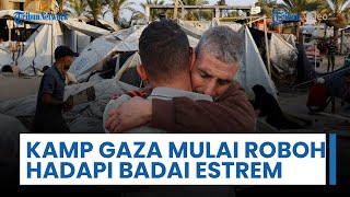 Kamp Pengungsi di Gaza Roboh Hadapi Musim Dingin Ekstrem, Bantuan Kemanusiaan Dicegat Israel