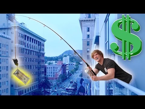 FISHING FOR PEOPLE OFF MY BALCONY! (**Money Bait**)