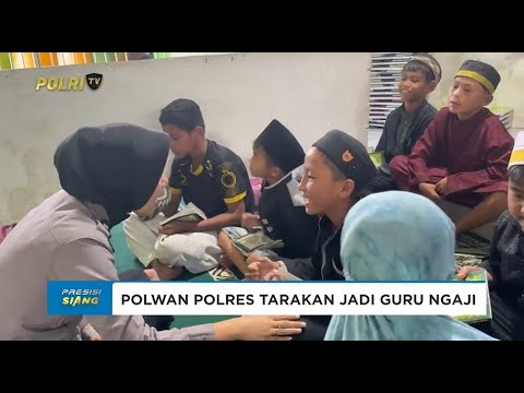 POLWAN POLRES TARAKAN BIMBING ANAK ANAK SELUMIT PANTAI