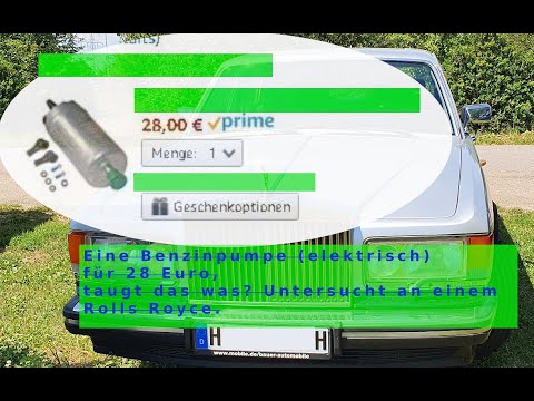 Replacing the electric fuel pump. One for €28, is it any good? Tested on a Rolls-Royce.