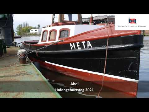 Schiffsgruß zum HAFENGEBURTSTAG@HOME: Hafenbarkasse META