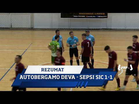 Liga 1 Futsal Casa Pariurilor, Etapa 8: Autobergamo Deva - Sepsi SIC 1-1 (Rezumat, 18.11.2025)