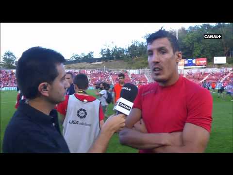 Declaraciones de Sandaza en el Girona 1-1 Lugo.