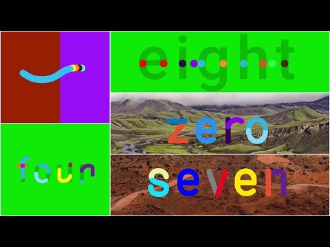 countdown number 10 to 0 | dots to lines to letters