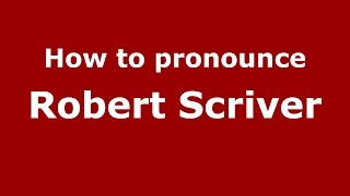 How to pronounce Robert Scriver
