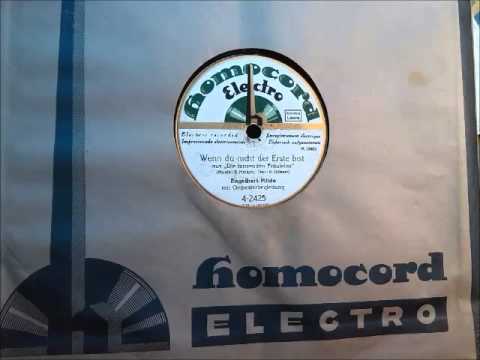 Engelbert Milde:  Wenn du nicht der Erste bist - Vortragslied Berlin 1926