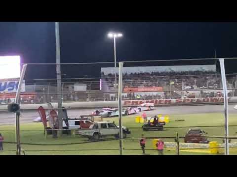 Massive Late Model Pile up Victorian Title Premier Speedway 27/01/2024