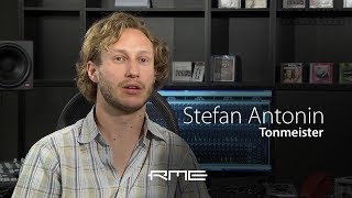 Video thumbnail for Tonmeister Stefan Antonin - OctaMic XTC Preamp & MADIface Pro Audio Interface by RME Audio