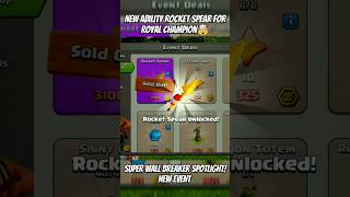 Download lagu New Ability ROCKET SPEAR For Royal Champions🤯 #clashofclans #shorts #video #coc #new #ability #power mp3