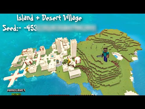 Insane Minecraft PE 1.20 Editz - Island + Desert Village Seed