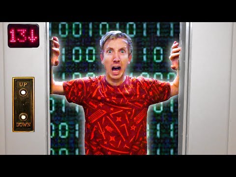 TRAPPED IN ELEVATOR at PROJECT ZORGO Headquarters (Escape Room 24 Hours Overnight Challenge Riddles) Video