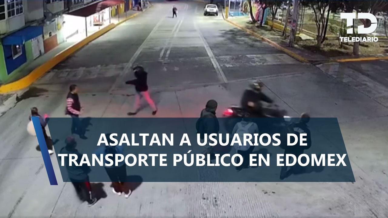 Con disparos al aire, asaltan a personas que esperaban el transporte público en Ecatepec