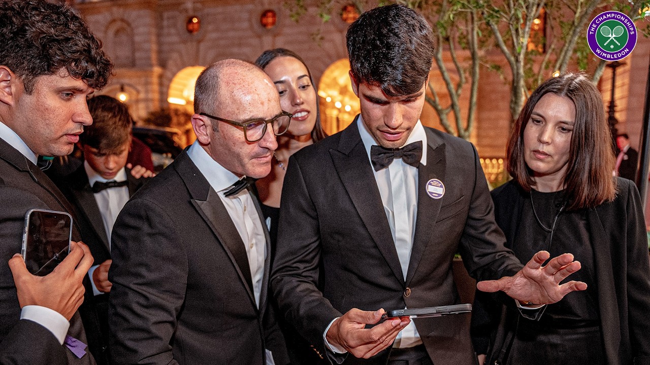 "I had to watch the football on my phone" 😂 | Carlos Alcaraz | Wimbledon Champions' Dinner Interview