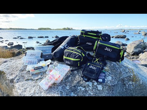 Nyt vieheet ja välineet järjestykseen - Esittelyssä kalastajan laukut ja rasiat