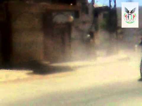 استهداف حاجز لقوات النظام عند الدفاع المدني من قبل كتيبة مغاوير العاصي في حماة