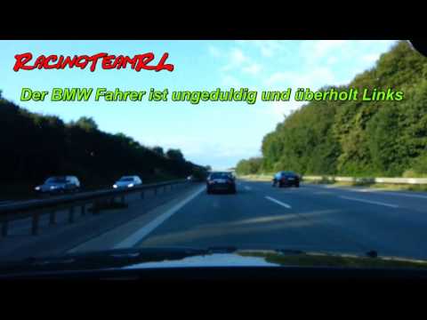 linke Spur blockieren, BMW und ich überholt rechts