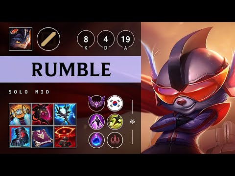 Rumble Mid vs Twisted Fate - KR Master Patch 25.17