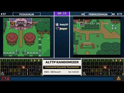 ALttPR Crossworld Keysanity Tournament: WB Round 1 - fcoughlin vs. FebrezeNinja