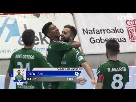 Gol Rafa Usin (1-0) Osasuna Magna - Fútbol Emotion Zaragoza. J24, 1Div. LNFS
