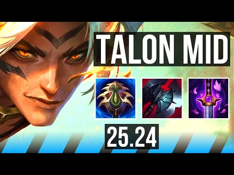 TALON vs JAYCE (MID) | Good KDA: 25/1/4, 49K damage | KR Master | 25.24