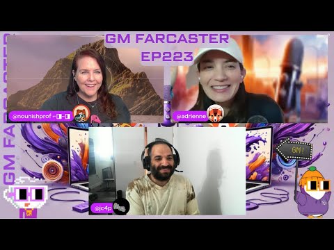 GM Farcaster ep223 Wednesday March 12, 2025 with  jc4p