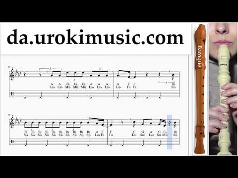 Blokfløjteundervisning (Barok) Katy Perry - Never Really Over Uddannelse Metode um-i-n246