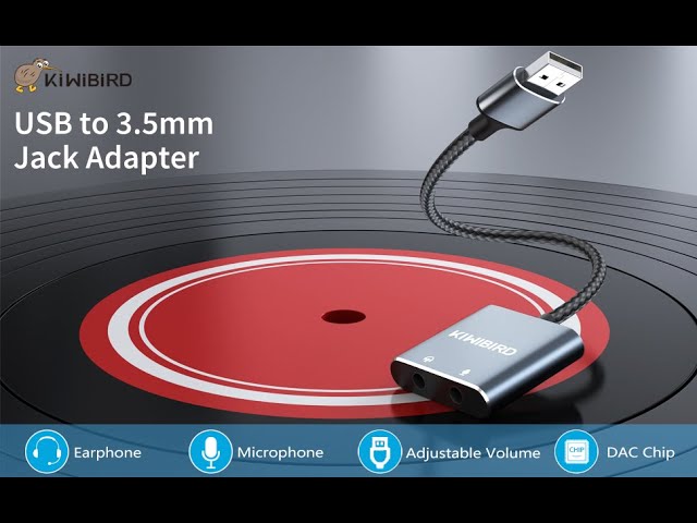 Vídeo relacionado con MOSWAG Adaptador de Audio con Tarjeta de Sonido Externa USB-A a convertidor estéreo Auxiliar de 3,5 mm Compatible con Auriculares, PC, computadora portátil, Linux, Escritorio, PS4
