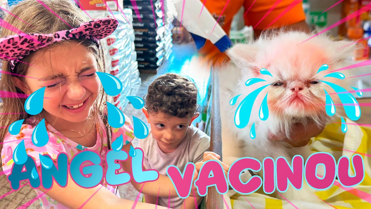 Dia de VACINA da Angel A GATA