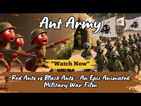 Ant Army Episode 1 | Red Ants vs Black Ants - An Epic Animated Military War Film