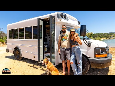 Self Converted Skoolie Built for All Seasons