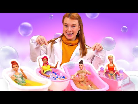 🛁 Wellness-Bäder für Barbie Puppen! Super SPA-Salon mit Irene