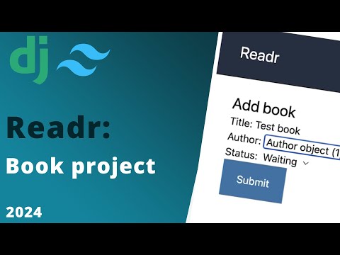 Readr - Django Book App - Tutorial for beginners thumbnail