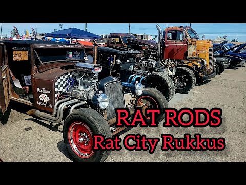 Rat Rods Rat City Rukkus 2023 Rockabilly Rat Trucks Hot Rods Car Show Las Vegas Rat Rod Show #ratrod